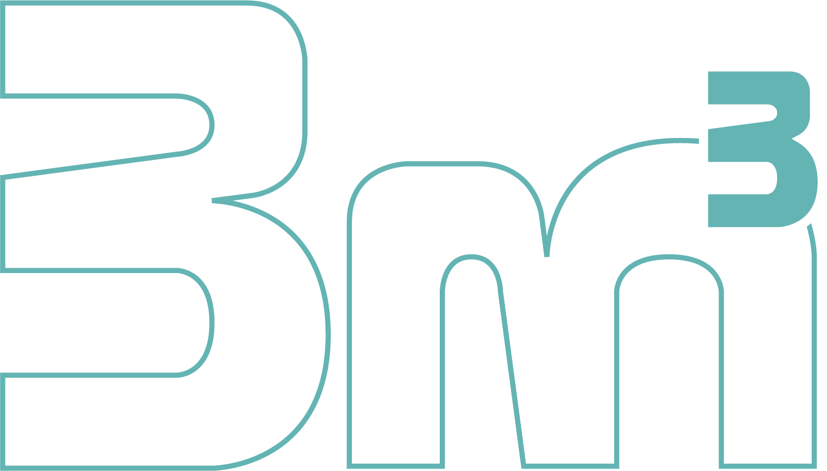 3m3 logo bleu épais